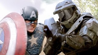 Captain America Vs Master Chief - Super Power Beat Down Episode 11