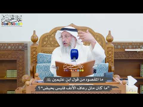 1348 - ما المقصود من قول ابن عثيمين رحمه الله “ما كان مثل رعاف الأنف فليس بحيض”؟ - عثمان الخميس