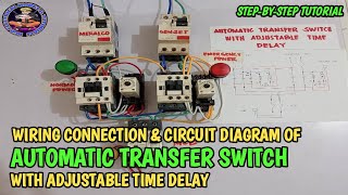 AUTOMATIC TRANSFER SWITCH WITH TIMER RELAY | TUTORIAL #tutorial #video