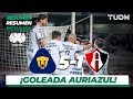 Resumen y goles | Pumas 5 - 1 Atlas | Liga Mx - AP 19 - J16 | TUDN