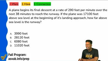 ASVAB Arithmetic Reasoning: Practice Test Question - Distance Rate Time Word Problem