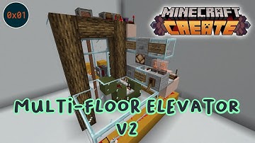 Minecraft Create [0.5] - Multi-Floor Elevator V2