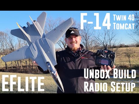 Horizon Hobby - F-14 Tomcat - Twin 40mm - Unbox, Build, & Radio Setup