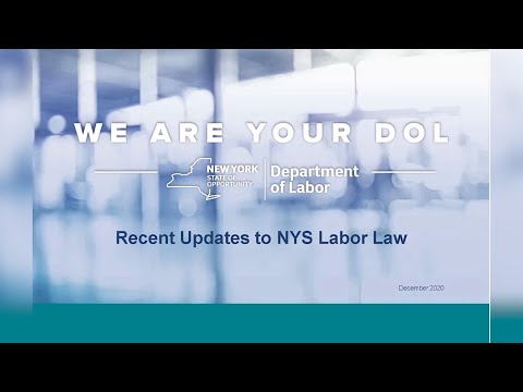 Recent Updates to NYS Labor Law