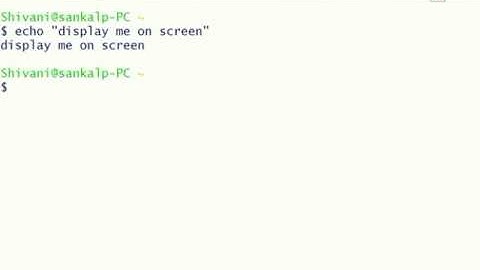 Linux Shell Scripting Tutorial 1
