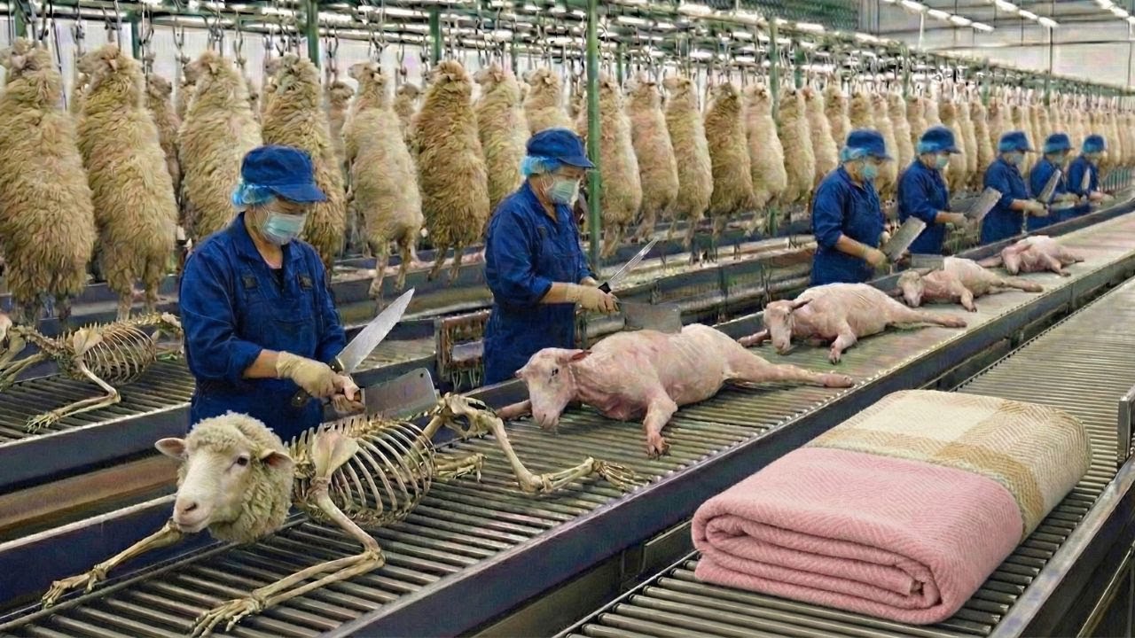 How Luxury Blankets Are Made from Sheep Wool | Full Factory Process