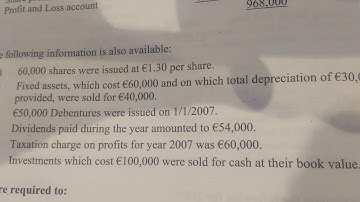 Leaving Certificate Higher Level 100 Mark Cash Flow Statements 2