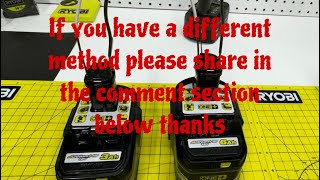 Ryobi 18v battery issues part 1