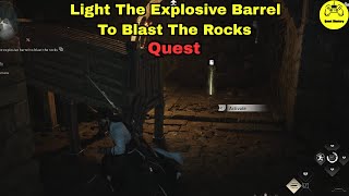 Light The Explosive Barrel To Blast The Rocks Quest Where Winds Meet screenshot 4