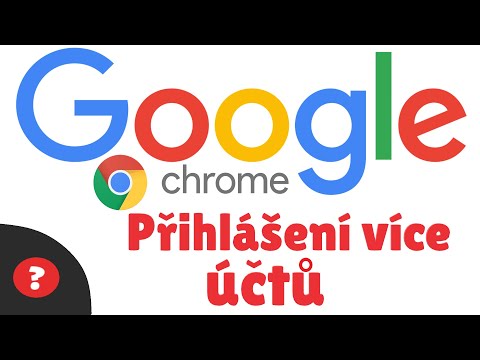 Jak PŘHLÁSIT VÍCE ÚČTŮ v GOOGLE CHROME | Návod | CHROME | PC