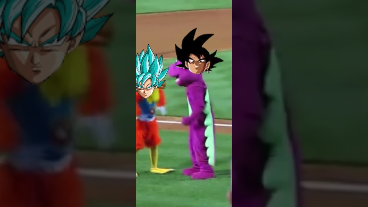 Barney but it’s Goku Black against Goku future trunks saga 