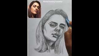 How to  draw a beautiful woman portrait drawing with Loomis method//Loomis method portrait drawing