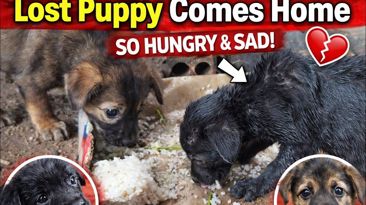 Lost Puppy Comes Home After 1 Day – So Hungry and Emotional! 🐶💔 - YouTube