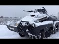 Сopy Sd.Kfz.231 8 Rad moves through the snow