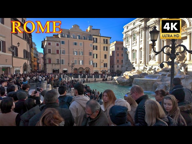 Travel vlog - Rome Italy 🇮🇹 - Rome OVERCROWDED in January 2026 | Walking Tour 4K