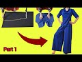 This Flared Pants &amp; Draped Blouse Sewing Method Is Going Viral