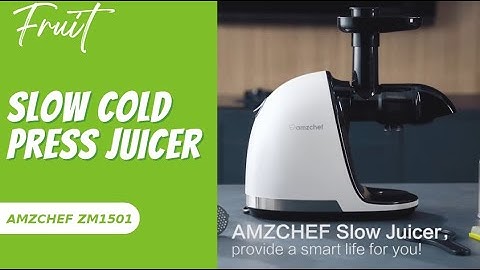 Best Cold Press Slow Juicer 2024 | AMZCHEF ZM1501 Masticating Juicer Reverse Function & Quiet Motor