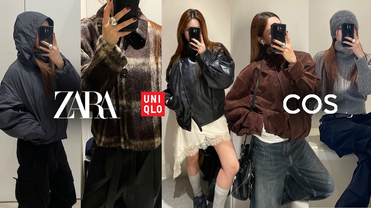 SPA브랜드 자라•유니클로•코스 18가지 추천템🌀 겨울아우터부터 SNS대란템까지✴︎ ZARA•UNIQLO•COS• 유니클로 패딩