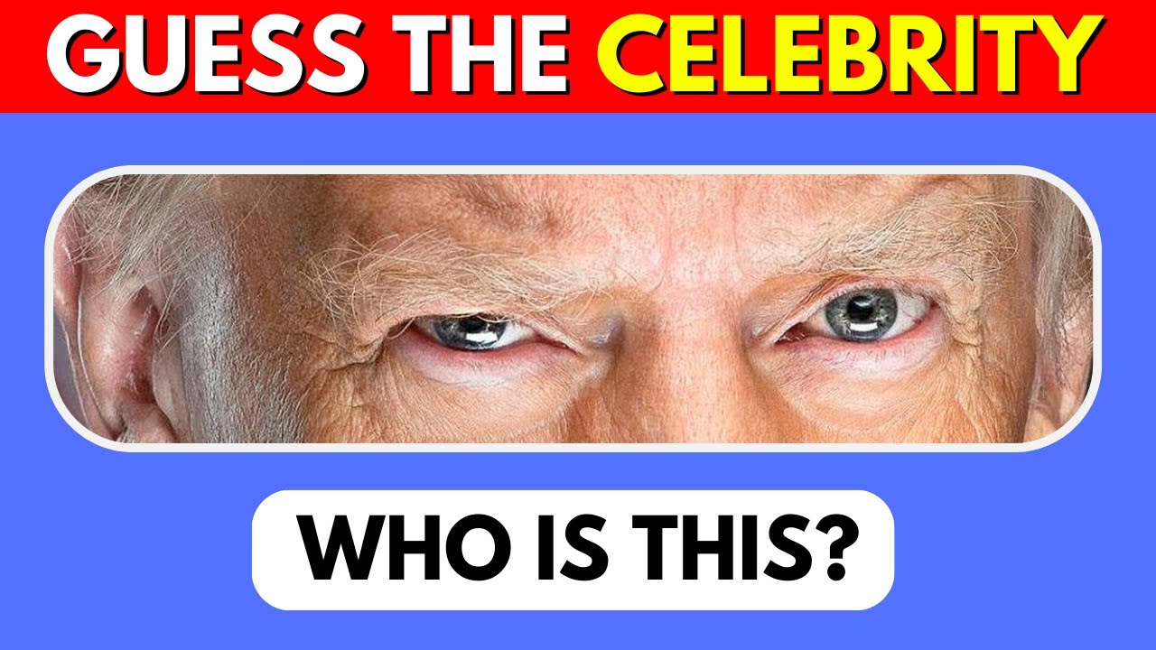 Guess The Celebrity By Their Eyes - Hard Edition 👀