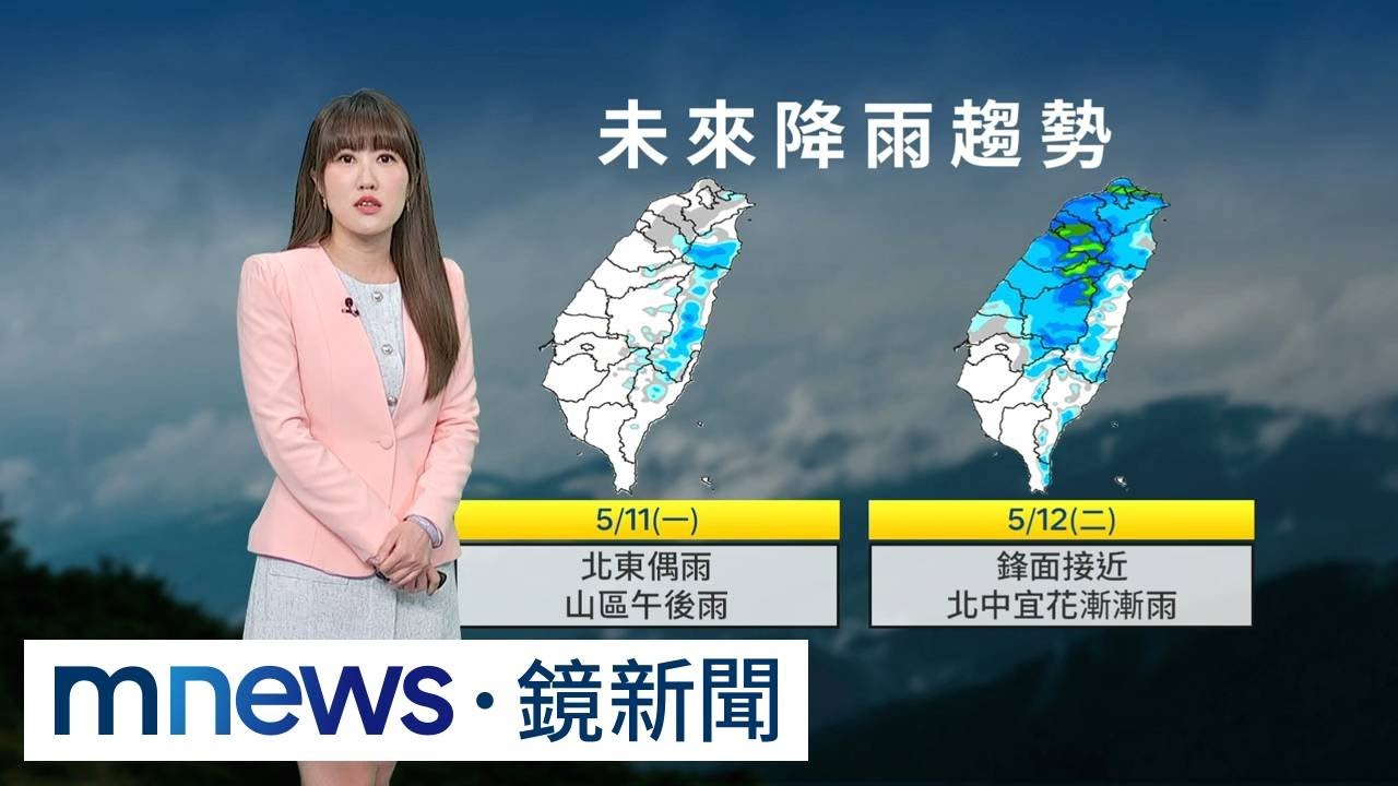 今天北部零星短暫陣雨　東半部不定時短暫雨｜#鏡新聞