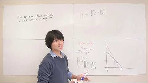 2.4.1 Row and Column Pictures of Systems of Linear Equations