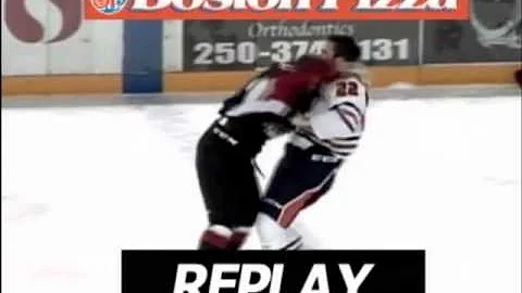 Prince George vs Kamloops brawl