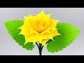 3D Beautiful Paper Flowers Easy | Home Decor | Flower Making With Paper | Easy Crafts | Crafts DIY