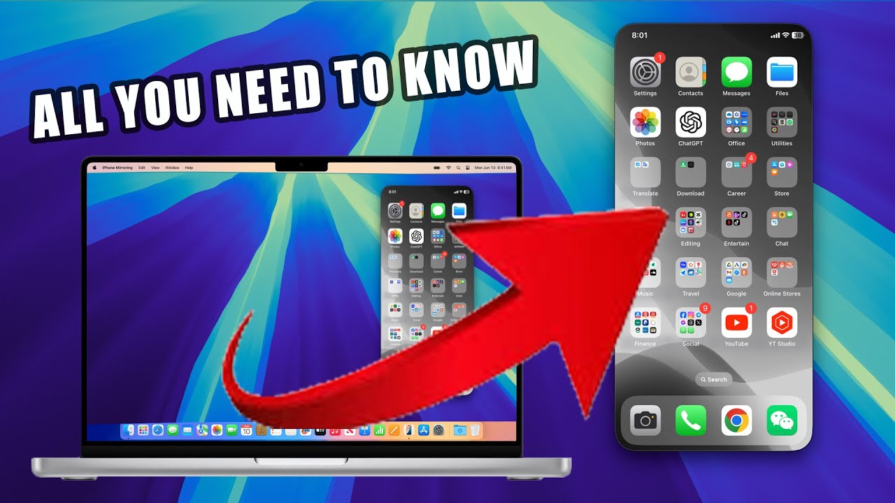 Master Screen Mirroring on macOS Sequoia with iPhone iOS 18 - YouTube
