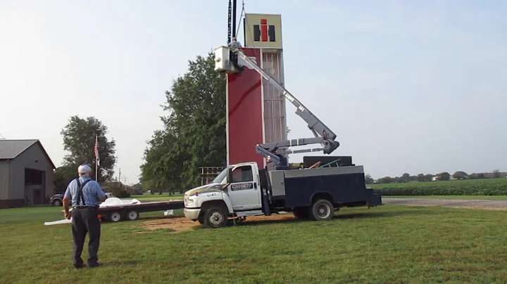 International Harvester Sign Installation