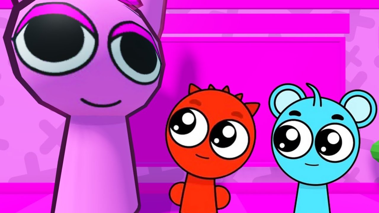 Sprunki Baby Raddy & Sky Played Sprunki Pinki School Breakout Obby in ...