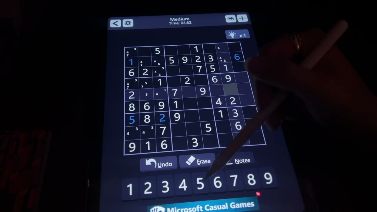 ipad sudoku [ASMR] ✎ᝰ.ᐟ⋆⑅˚₊