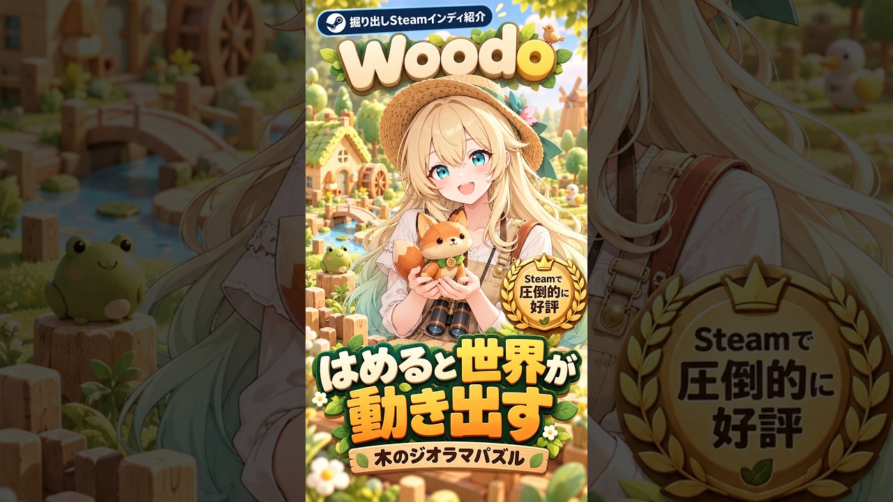 Woodo｜カチッとはめるたび、心がほどける【掘り出しSteamインディ紹介】 by げーむにゅーす東京