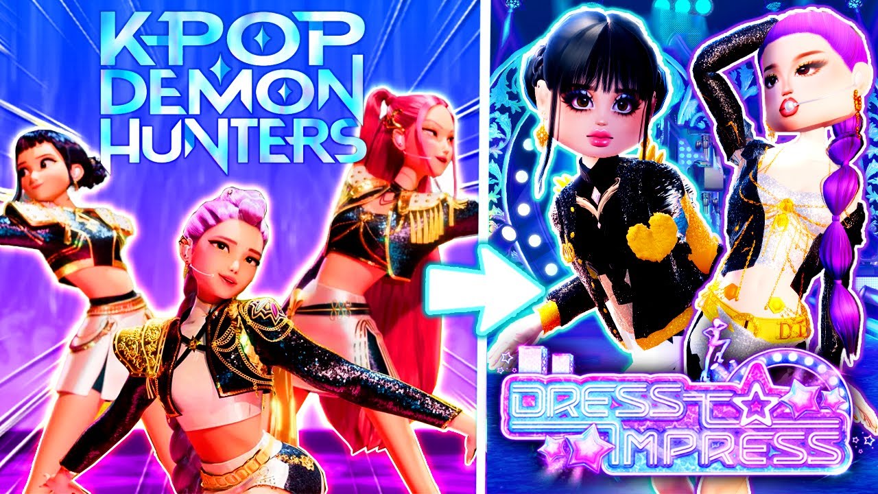 RECREATING KPOP DEMON HUNTERS In DRESS TO IMPRESS!