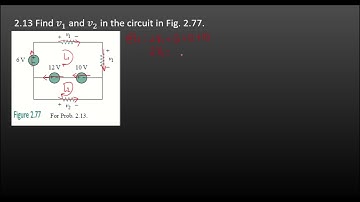 Problem 2.13. Fundamentals of Circuits by Sadiku: Kirchhoff
