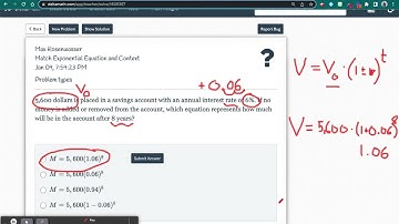 Match Exponential Equation and Context (1)