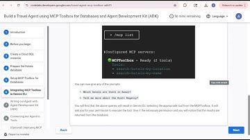 Building a travel agent using MCP toolbox for databases and Agent development kit