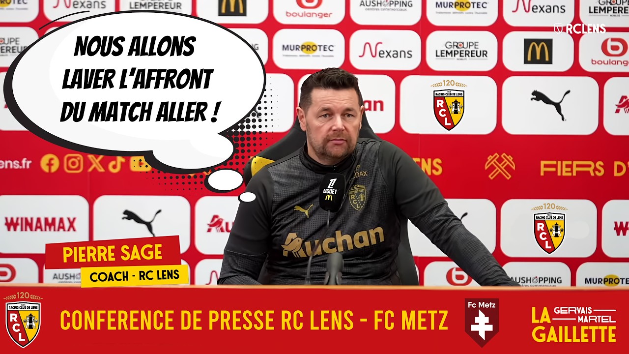 Après Conf RC Lens FC Metz