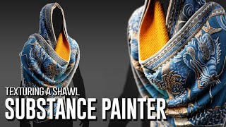 Texturing a shawl in substance painter