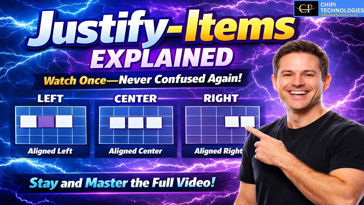 CSS Grid justify-items Tutorial |Start, End, Center & Stretch Explained ...