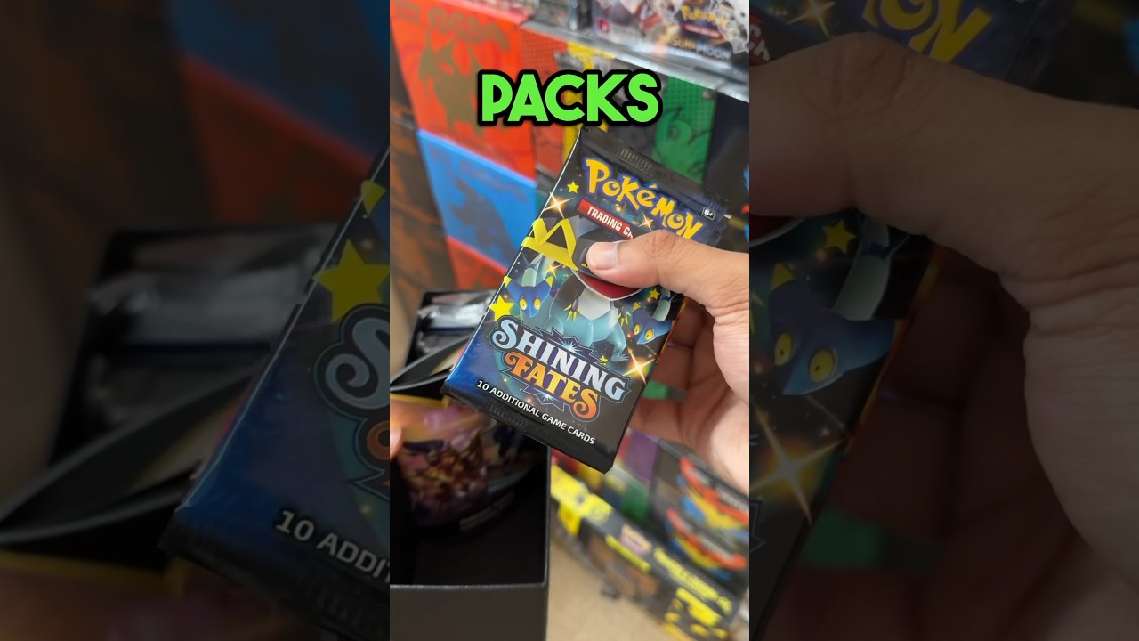 Hunting for SHINY POKEMON with Shining Fates Pokemon Cards! Day 222