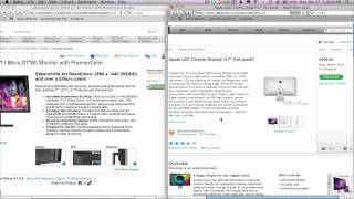 Apple LED 27inch Monitor or Dell Ultra Sharp 27inch Monitor Apple LED 27inch Monitor or Dell Ultra Sharp 27inch Monitor