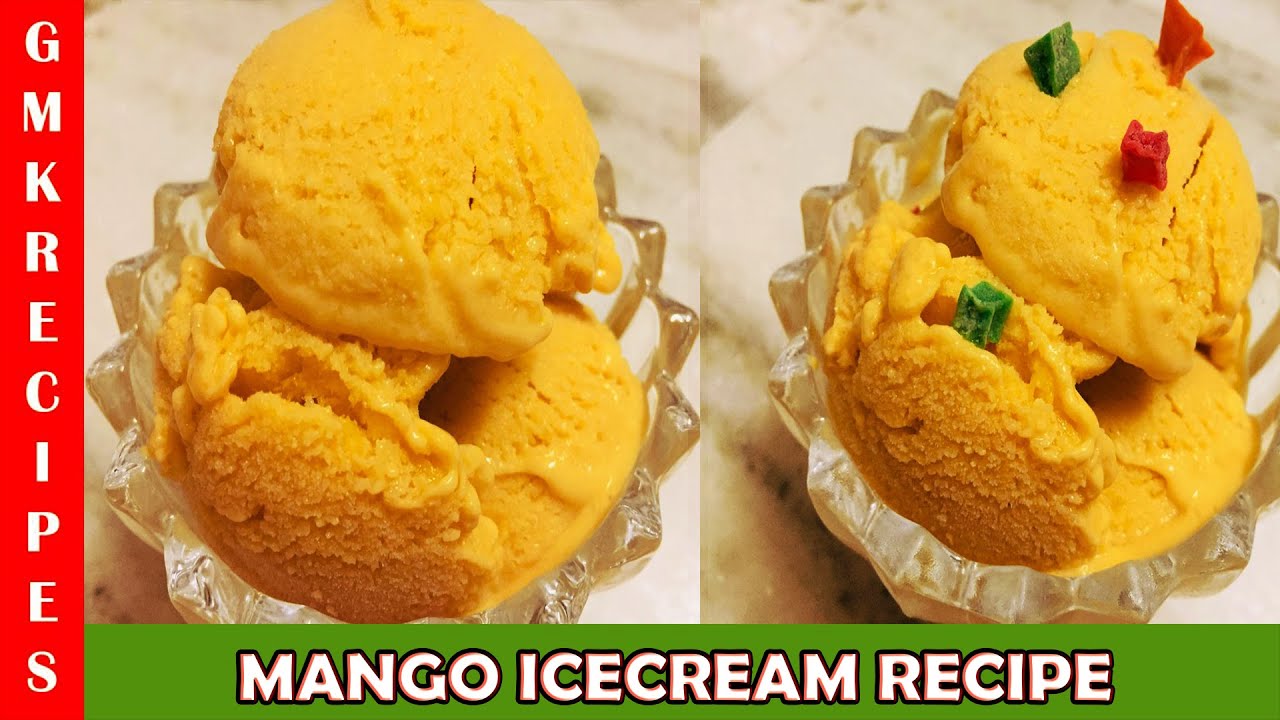 Mango Ice Cream Recipe ঘরে তৈরি ম্যাংগো আইসক্রিম রেসিপি Bengali