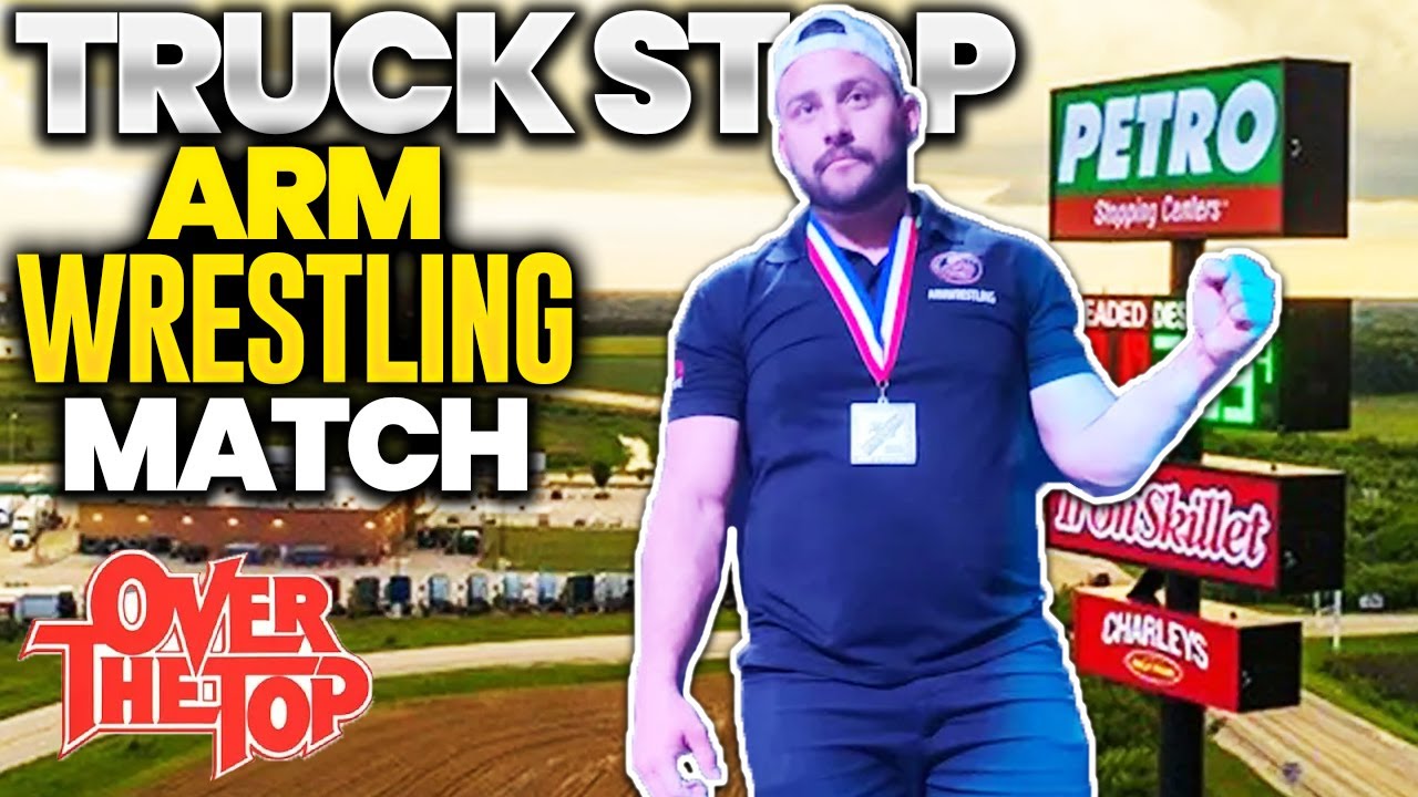 Truck Driver Arm Wrestles FOR 500 Dollers at Truck Stop FreddySanchezAW YouTube