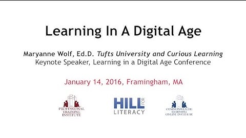 Maryanne Wolf, Ed.D. - Learning in a Digital Age Conference - Clip 3 - Democracy of Education