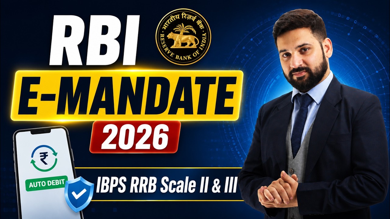 RBI Digital Payments – E-Mandate Framework 2026 | IBPS RRB Scale II ...