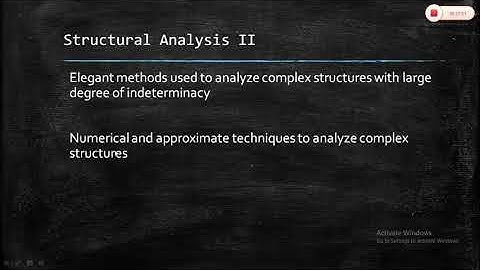 Structural Analysis II
