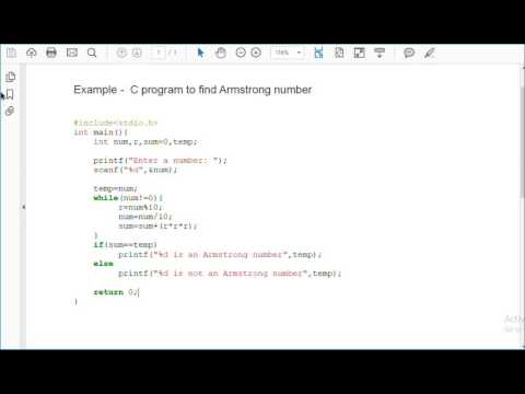 C program to find Armstrong number in c langwage- c++