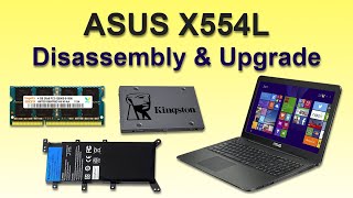طريقة تفكيك و تطوير لابتوب ASUS X554L