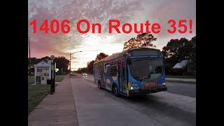NeoplanDude | Hampton Roads Transit 2002 Optima Opus #1406 On Route 35, Bayfront Shuttle!