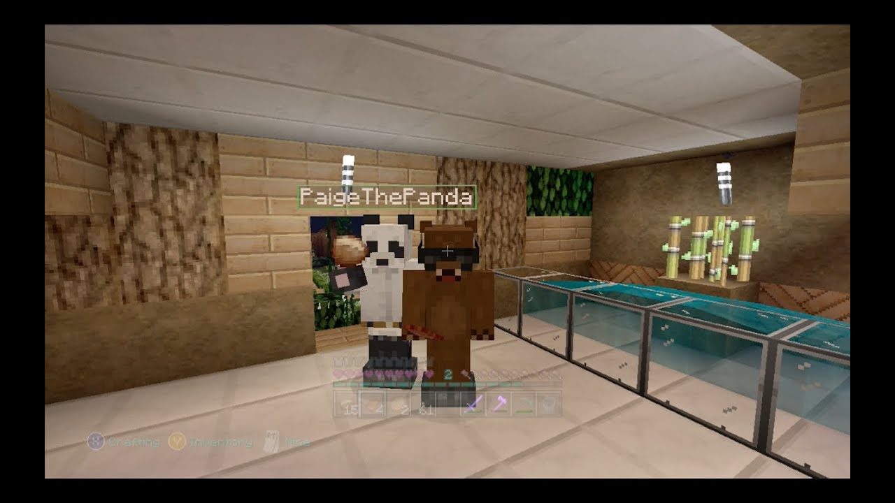 Minecraft Xbox 360: #26 Panda Gets A Home! w/Paige(and her voice xD) - YouTube